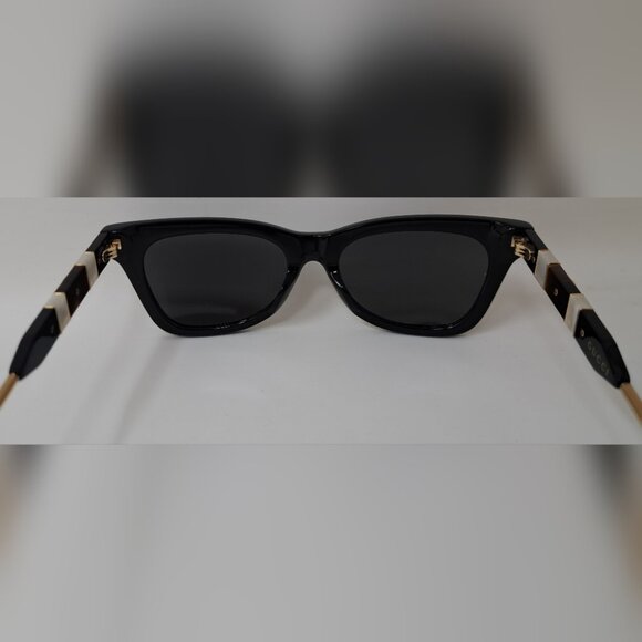 Gucci Sunglasses Cat Eye Mother of Pearl Black Gray GG0598S 001 53-18-145 - Picture 16 of 16